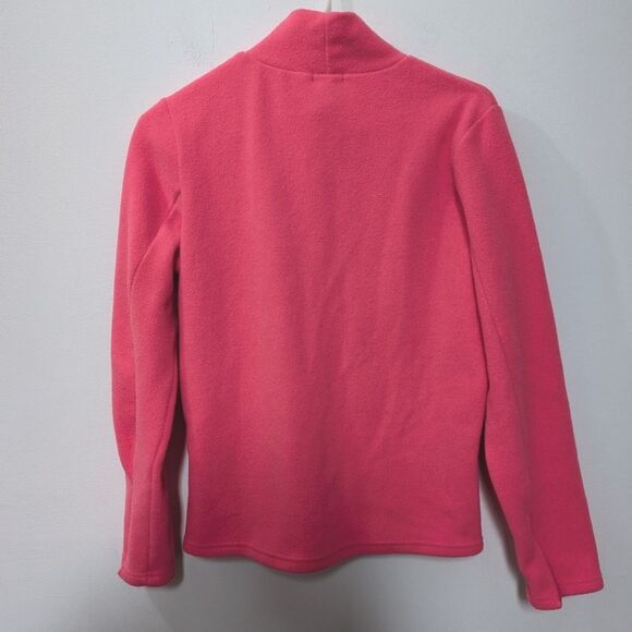GAP Neon Pink Fleece Turtleneck Sweater, Women's Medium - Picture 7 of 9